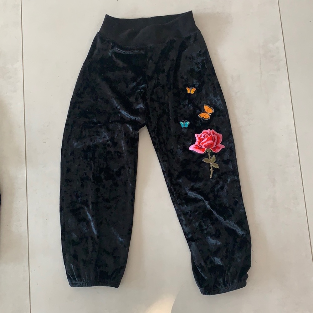 Velvet Patched Joggers
